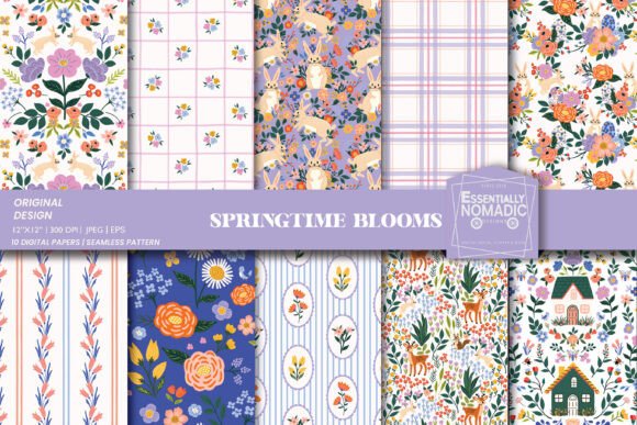 Download Cottagecore Spring Floral Pattern Repeat - Repeat Collection
