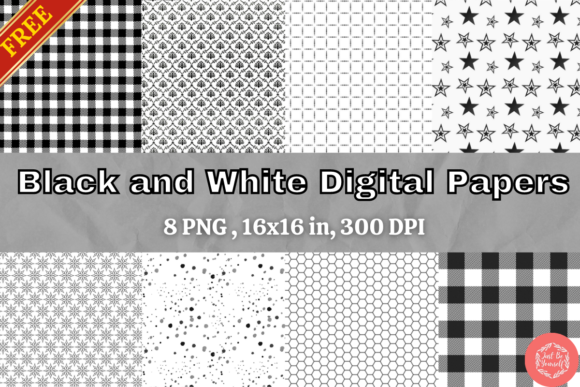 Download FREE Black and White Patterns Pack - Free Collection