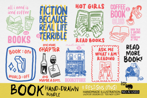 Download Book Hand-Drawn PNG Bundle - Png bundle Collection