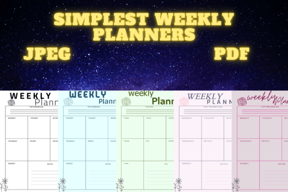 Download Best Simplest Weekly Planner Freebie 51 - Free Collection