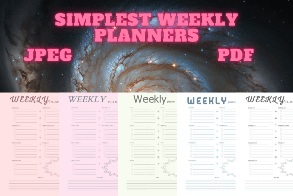 Download Best Simplest Weekly Planner Freebie 52 - Free Collection